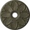 Ekena Millwork Milan Ceiling Medallion (Fits Canopies up to 4 5/8"), 24 1/2"OD x 3 1/2"ID x 1"P, Witch Hazel CM24MIWHF - alternate 1